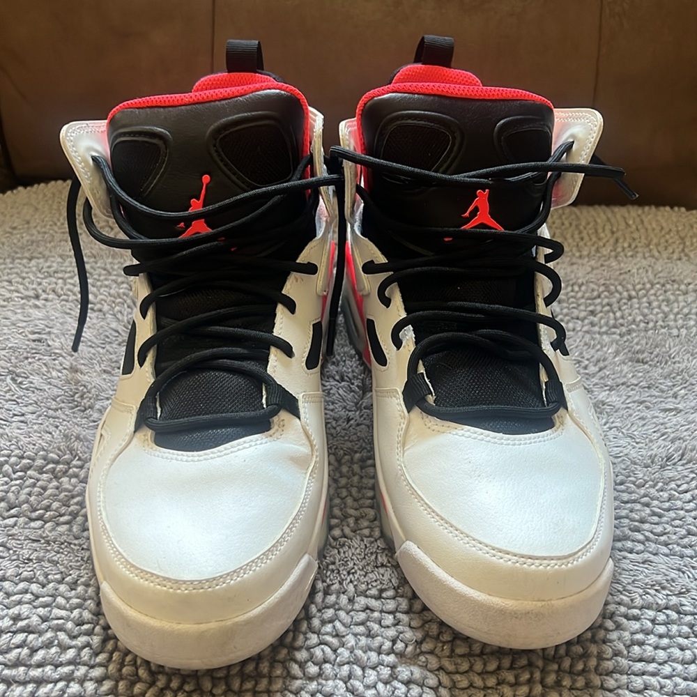 Air Jordan Bright Red/Black Sneaker (Size US 8)